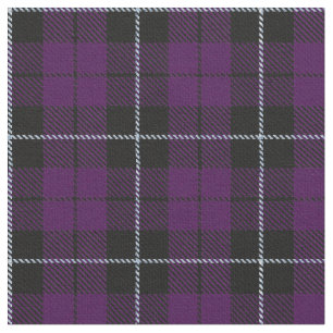 Tecido Roxo/tecido preto da xadrez listra da ameixa