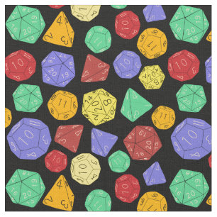 Tecido RPG Gaming Dice, Conselho, Jogos Fantásticos Patte