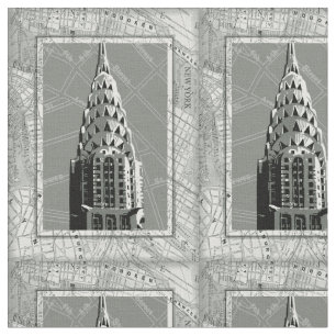 Tecido Ruas de Nova York com Empire State Building