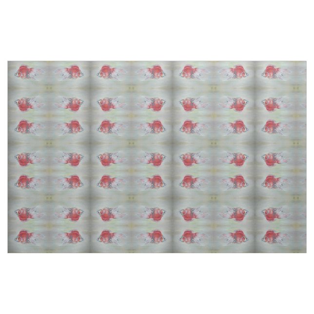 Tecido Ryukin Goldfish — Pintura em acrílico (Fat Quarter)