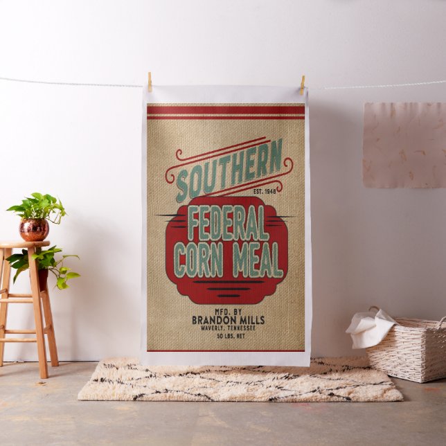 Tecido Saco da grão do estilo da casa da quinta (In Situ)