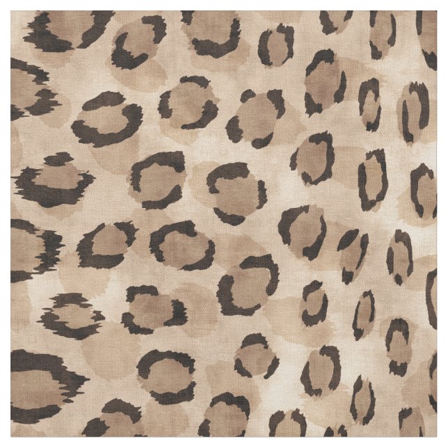 Tecido Safari impressão chic black beige cheetah (Detalhe)