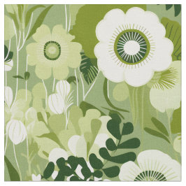 Tecido Sage Green - Floral