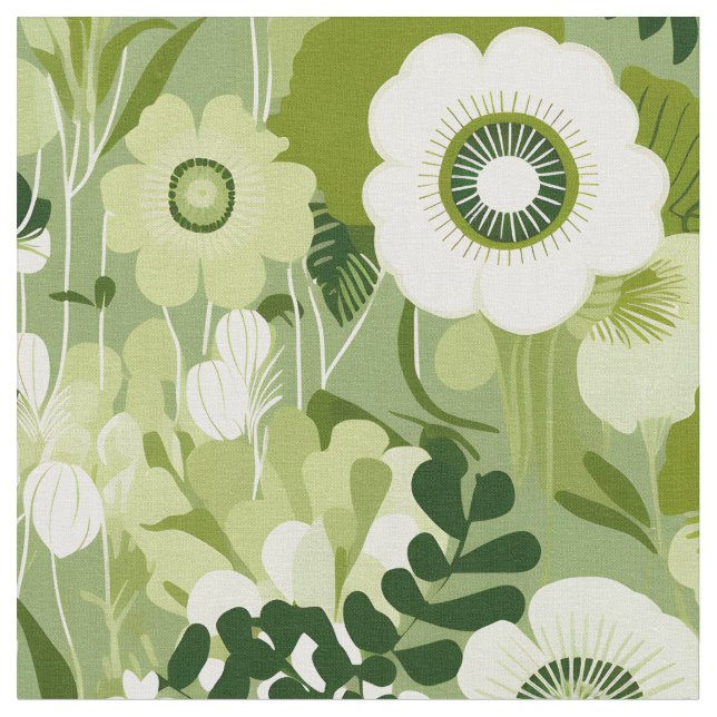 Tecido Sage Green - Floral (Detalhe)