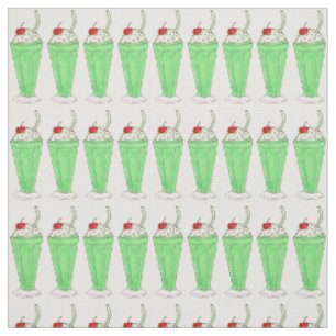 Tecido Saint Patrick's Day Mint Green Milkshake Shake