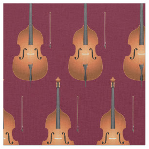 Tecido Sala Musical do Jazz Decor Maroon