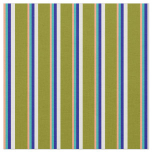 Tecido Salmão, Verde marinho, Azul, Amarelo claro e Verde