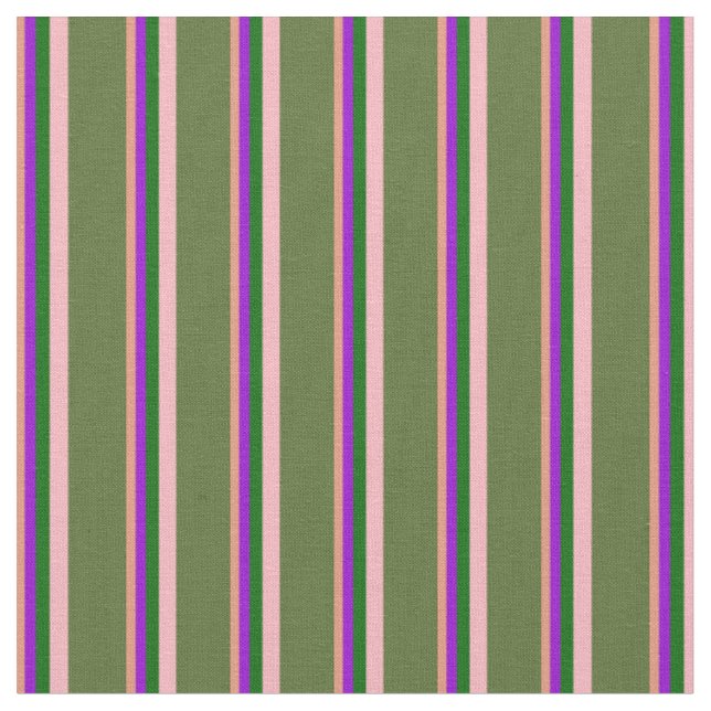 Tecido Salmão, Violeta, Verde, Rosas claro e Verde Azul (Detalhe)