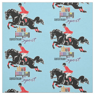 Tecido salto do equestre