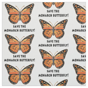 Tecido Salvar a borboleta de monarca