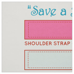Tecido Salvar um Bag~Save nosso rosa de Planet~Cut&Sew