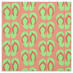 Tecido Sandálias de sacudir Floal Summer Beach Boardwalk 