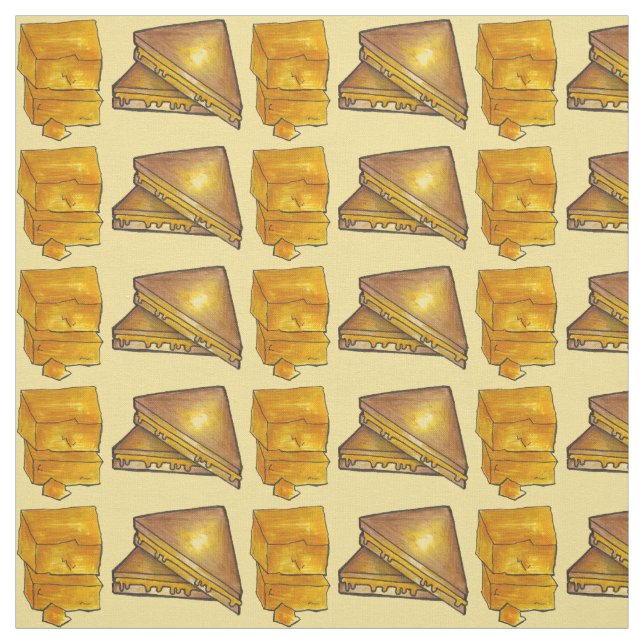 Tecido Sanduíche de Queijo Cheddar Grilled Torrado (Modelo)