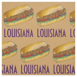 Tecido Sanduíche do camarão da Louisiana Po'Boy New Orlea