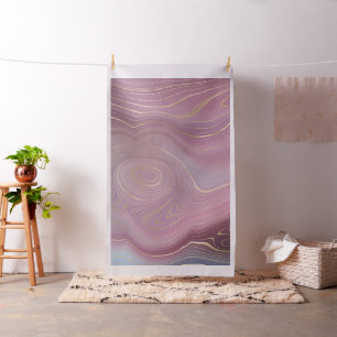 Tecido Sangria Strata   Moody Pink e Purple Luxe Agate
