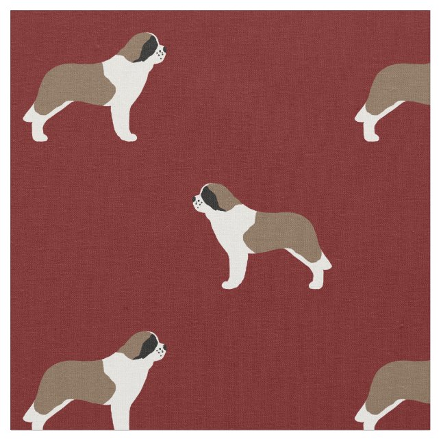 Tecido São Bernardo | Padrões para Amantes de Cachorros (Detalhe)