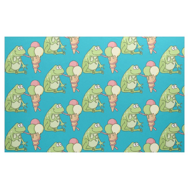 Tecido Sapo com Icecream (Fat Quarter)
