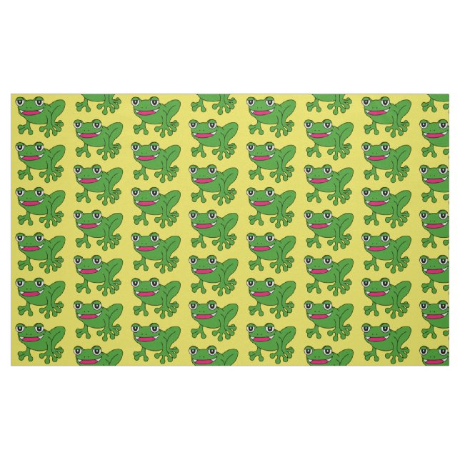 Tecido Sapo engraçado (Fat Quarter)