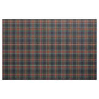 Tecido Sargent/algodão penteado de Stewart Tartan preto