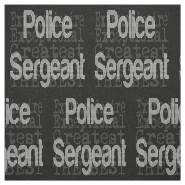 Tecido Sargento da Polícia Extraordinário (Modelo)