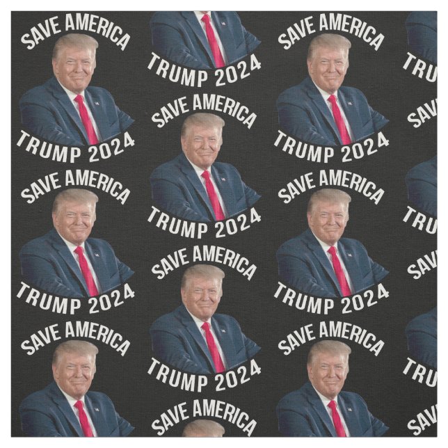 Tecido Save America Trump 2024 Presidente Donald J. Trump (Modelo)