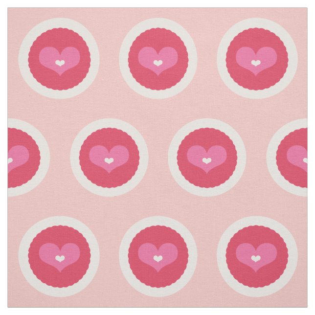 Tecido Scalloped dos namorados do amor do rosa do (Modelo)