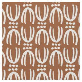 Tecido Scandinavian boho brown lines 