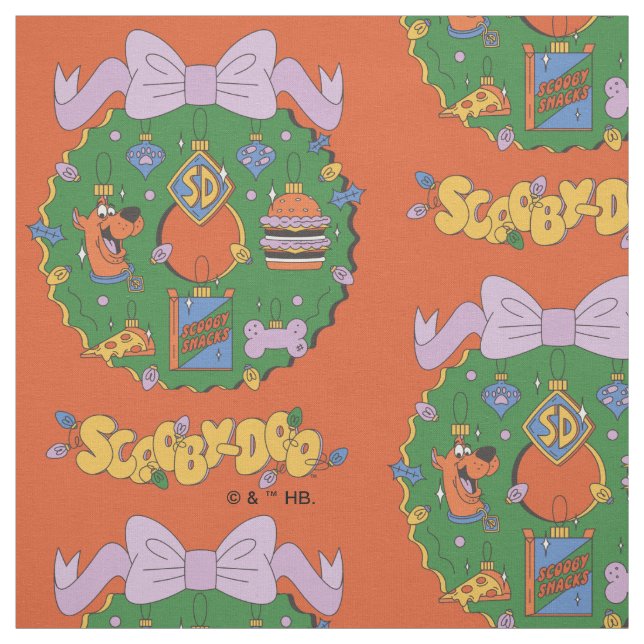 Tecido Scooby-Doo Holiday Snack Wreath Graphic (Modelo)
