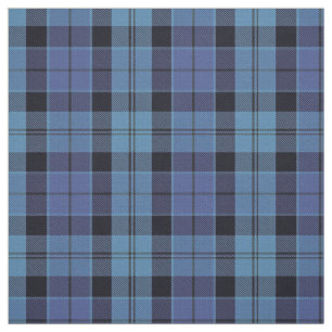Tecido Scottish xadrez azul e preta de Strathclyde de