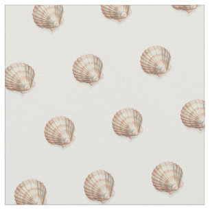 Tecido Seashell Rosa e Cream