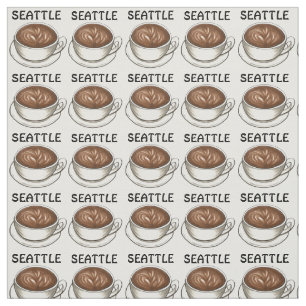 Tecido Seattle WA Café Compro Café Latte Barista Cafeine