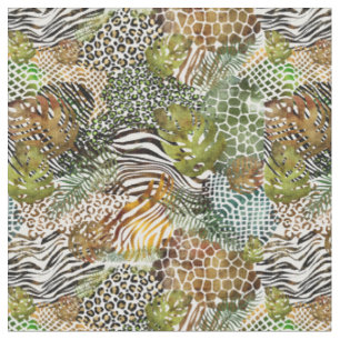 Tecido Selva de abstrato