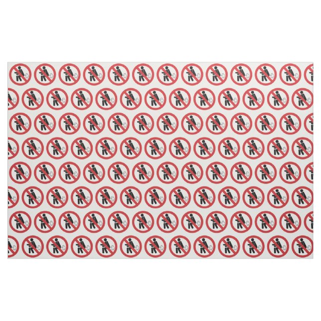 Tecido SEM Fartura ⚠ Sinal De Banheiro Tailandês Engraçad (Jarda)