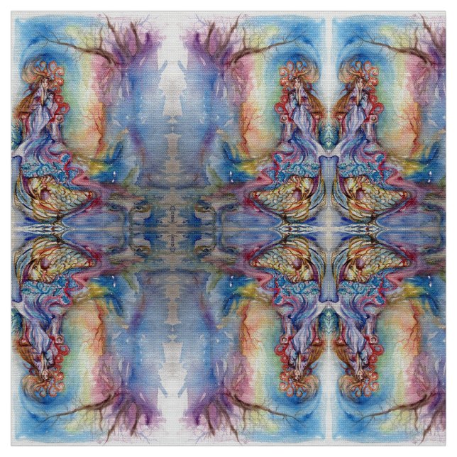 Tecido SENHORA DO LAGO, Mágica e Mistério (Modelo)