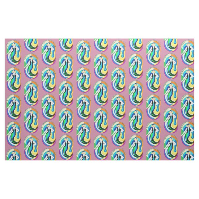 Tecido Sereia Flapper Colorida Thunder_Cove  (Fat Quarter)