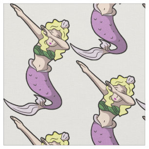 Tecido sereia loira dabbing