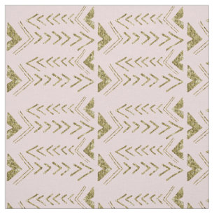 Tecido Setas cor-de-rosa e Dourados