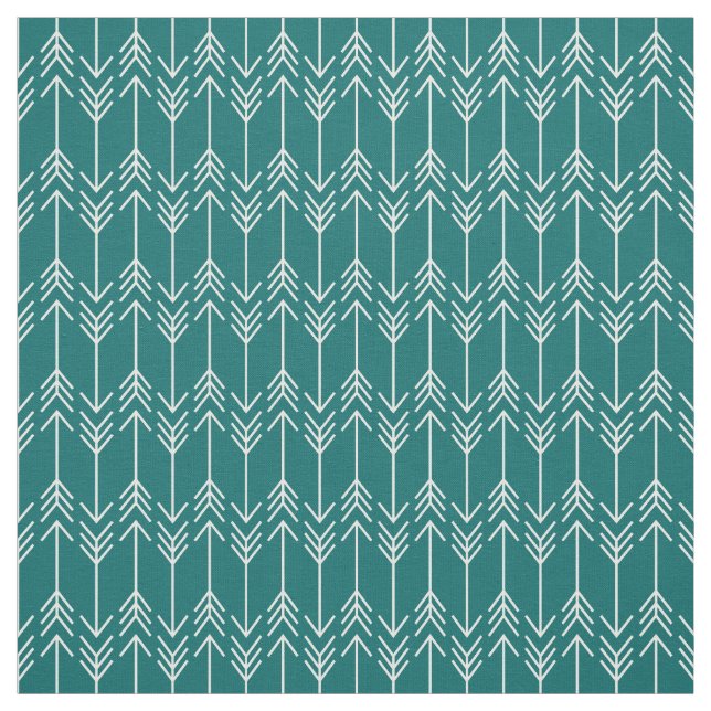 Tecido Setas De Arenque De Teal Escuro (Modelo)