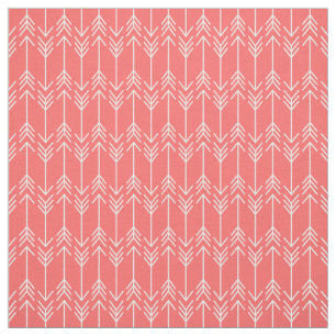 Tecido Setas de Coral Herringbone