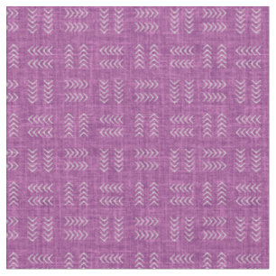 Tecido Setas em Linho Roxo Magenta
