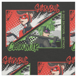 Tecido Shadybug & Claw Noir Miraculoso Reverso