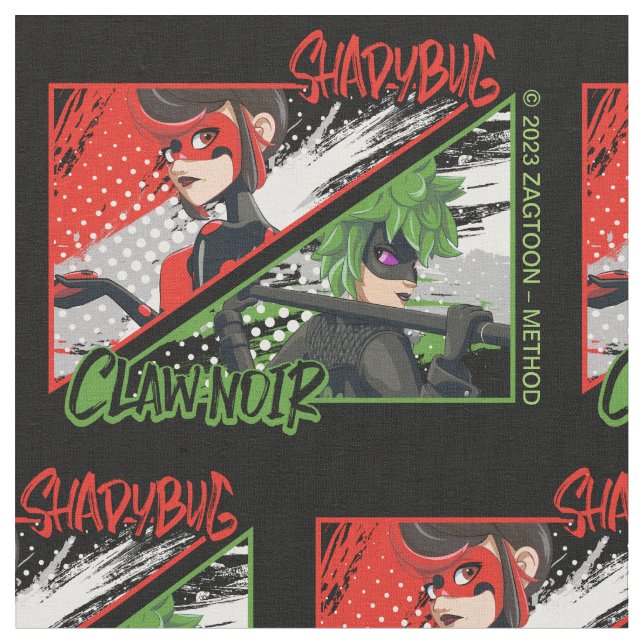 Tecido Shadybug & Claw Noir Miraculoso Reverso (Detalhe)