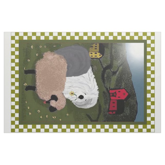 Tecido Sheepdog do país (Jarda)