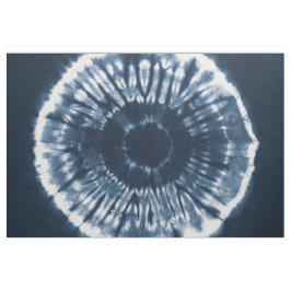 Tecido Shibori mão-tingido moderno do azul de índigo