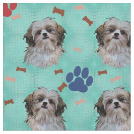 Tecido Shih Tzu Portrait
