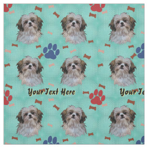 Tecido Shih Tzu Portrait