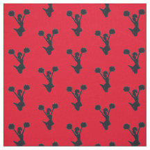 Silhouette Cheer de Fundo Vermelho