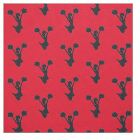 Tecido Silhouette Cheer de Fundo Vermelho
