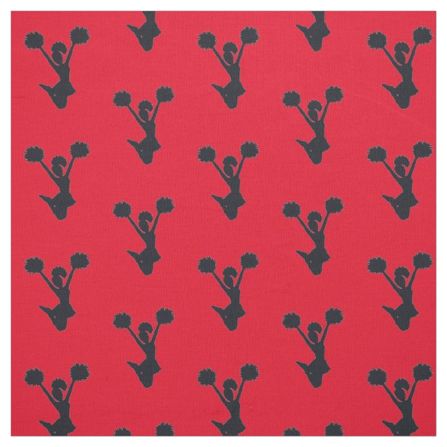 Tecido Silhouette Cheer de Fundo Vermelho (Modelo)