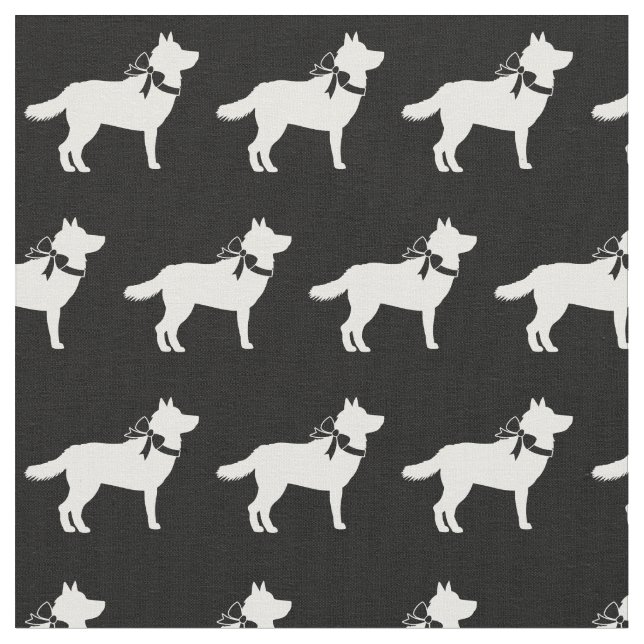 Tecido Silhueta de Cachorro Husky Siberiano Pet (Detalhe)